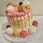 Birthday Cake Pink Drip