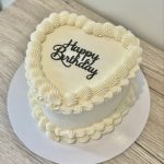 Birthday Cake White Heart